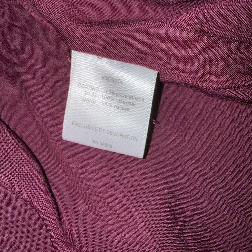 C&V Chelsea & Violet Women's Hi-Rise Belted Wrap Skirt, Maroon burgundy,12 large - Picture 6 of 7